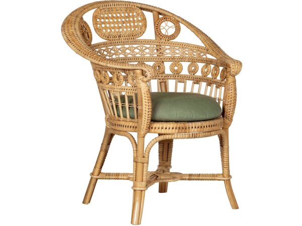 Eugenie Natural Armchair, Linho Loden