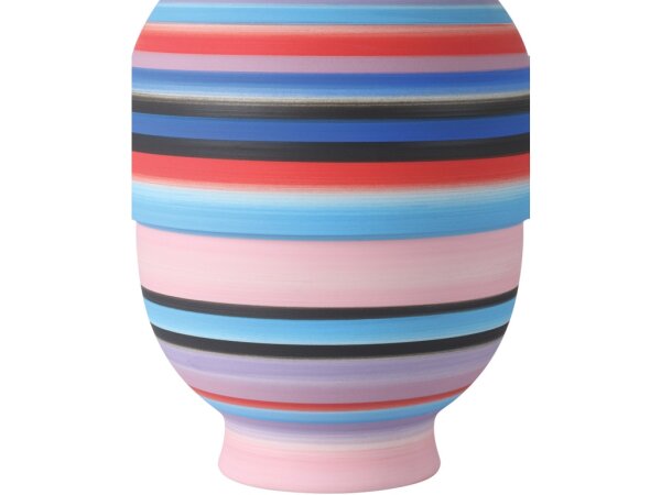Happy 80's Small Bright Blue and Red Vase - Image 3