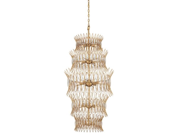 Marquise Large Gold Chandelier - Image 3
