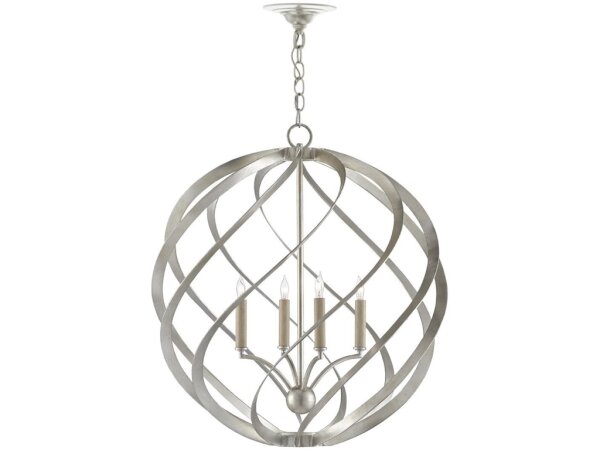 Roussel Silver Orb Chandelier - Image 4