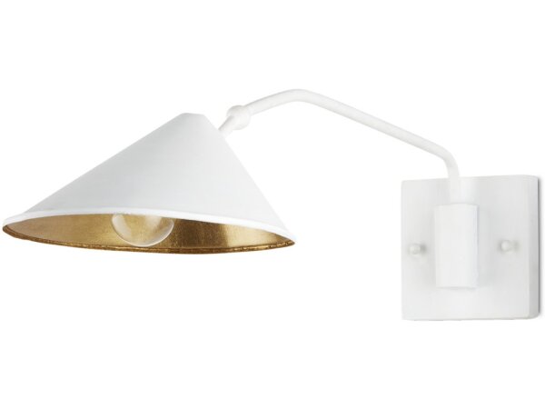 Serpa White Single Swing-Arm Wall Sconce - Image 4