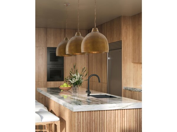 Earthshine Large Brass Pendant - Image 5
