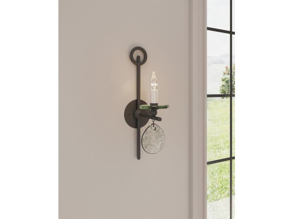 Sethos Black Wall Sconce - Image 3