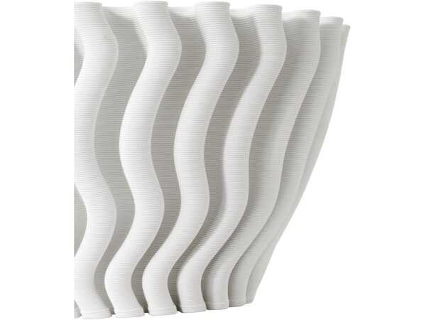 Ripple White Vase - Image 3