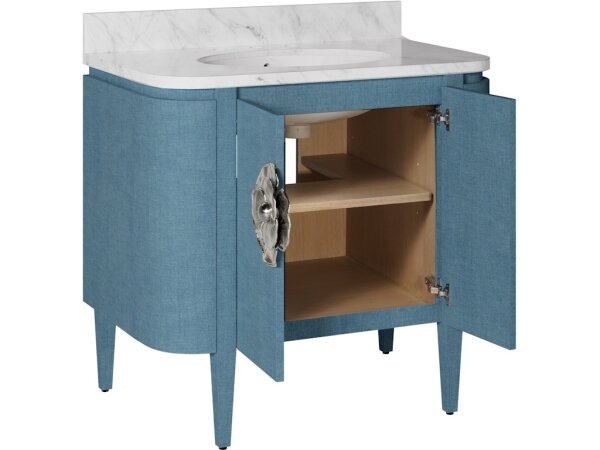 Briallen 36" Blue Vanity with Oval Undermount Sink - Image 4