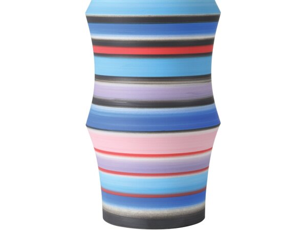 Happy 80's Large Bright Blue and Red Vase - Image 3