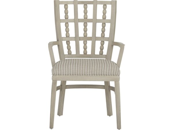 Norene Gray Armchair, Demetria Parchment - Image 4