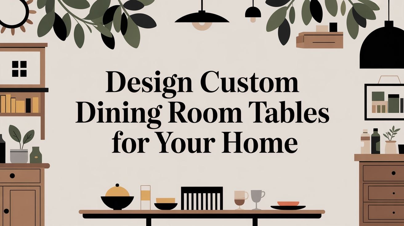 custom dining room tables interior design