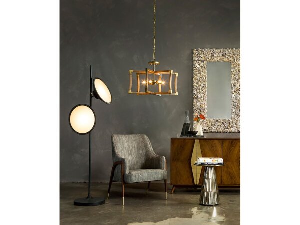 Bastian Small Chestnut Semi-Flush Mount - Image 3