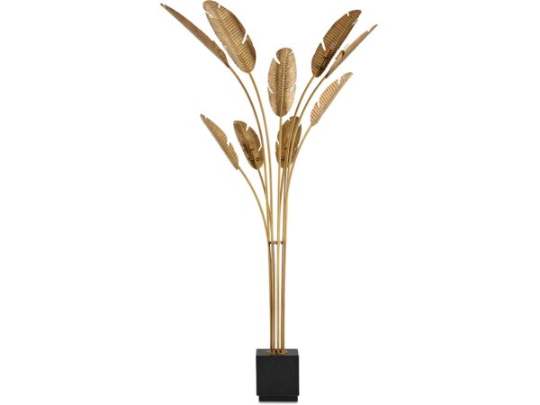 Tropical Grande Brass Floor Lamp - Image 4