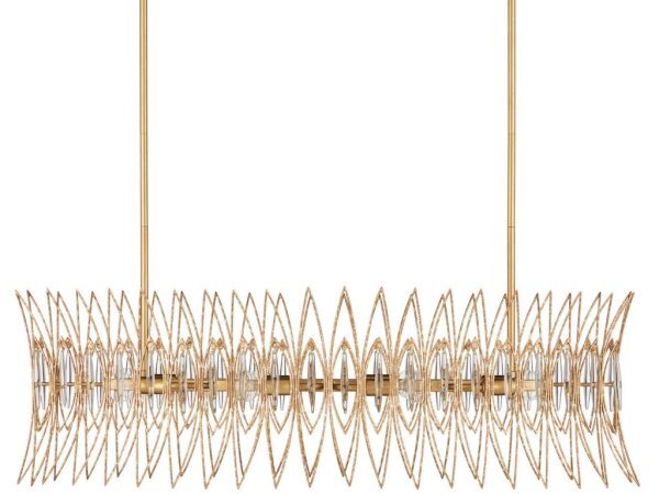 Marquise Oval Gold Chandelier - Image 5