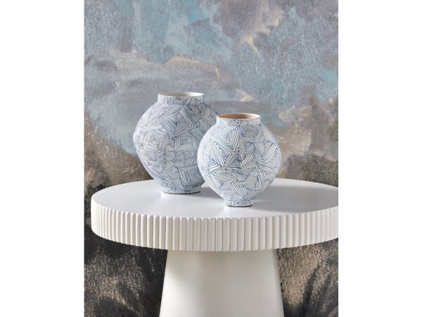Blue Zag Medium Vase - Image 5