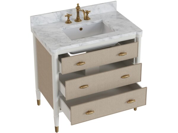Aster 36" Vanity with Rectangular Undermount Sink - Image 4