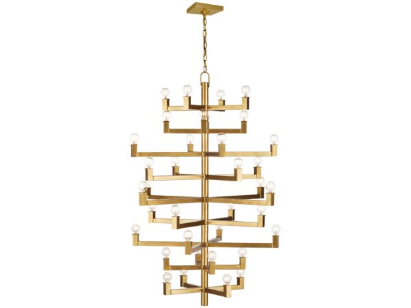 Andre Large Brass Chandelier - Image 4