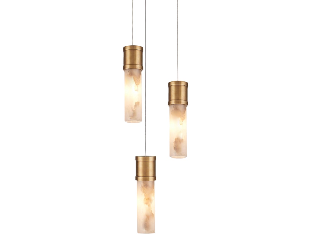 Cannula 3-Light Round Multi-Drop Pendant