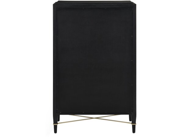 Verona Black Five-Drawer Chest - Image 5