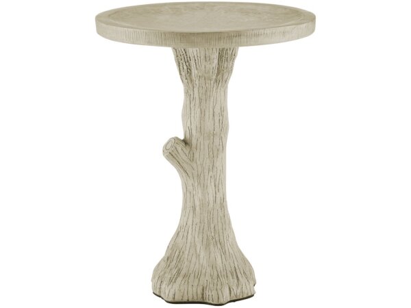 Faux Bois Small Bird Bath