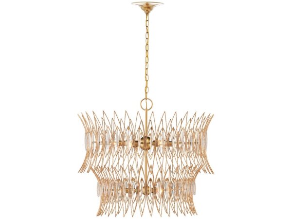 Marquise Medium Gold Chandelier - Image 5