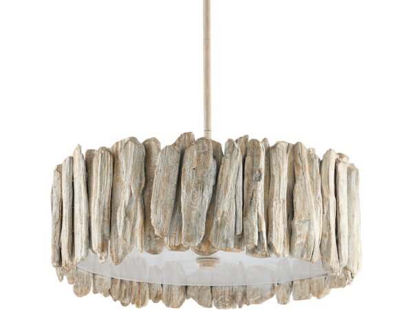 Driftwood Whitewash Semi-Flush Mount - Image 5