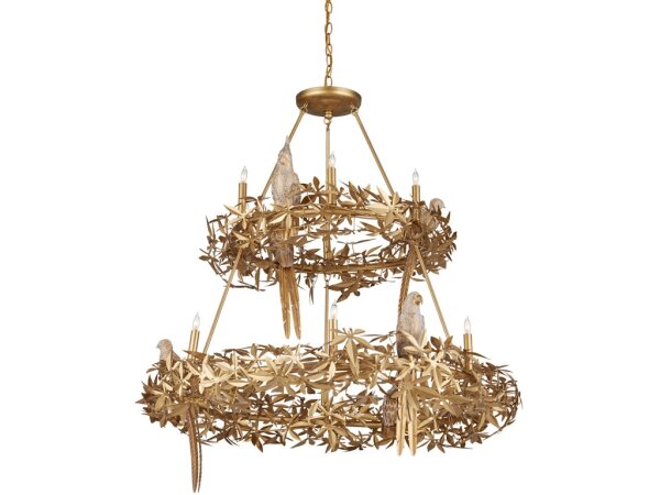 Aviary Gold Two-Tier Chandelier - Image 4