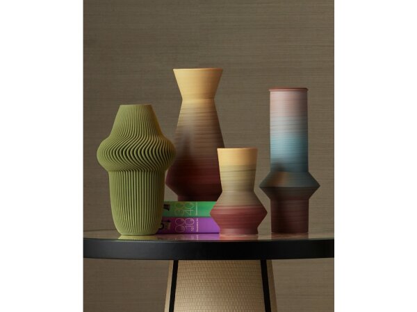 Happy 80's Red and Yellow Vase Set of 2 - Image 4