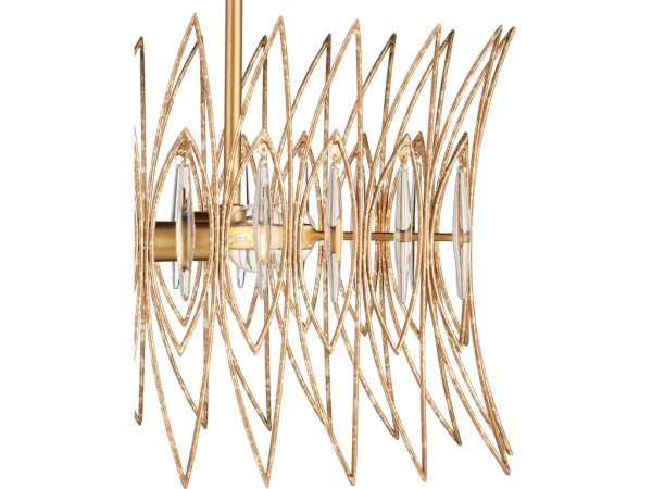 Marquise Oval Gold Chandelier - Image 2