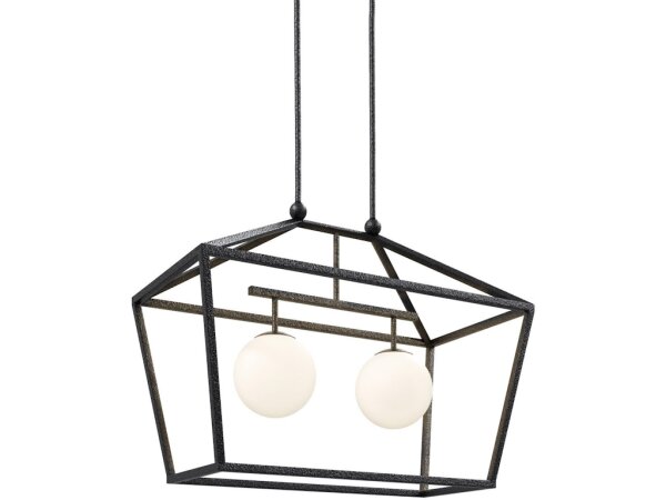 Denison Rectangular Black Outdoor Lantern - Image 4