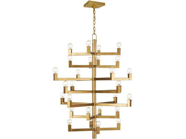 Andre Medium Brass Chandelier - Image 4