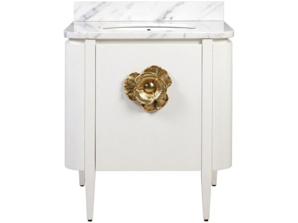 Briallen 30" White Vanity with Oval Undermount Sink - Image 4
