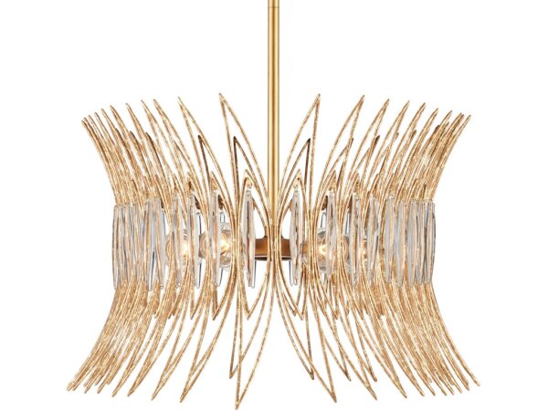 Marquise Oval Gold Chandelier - Image 4