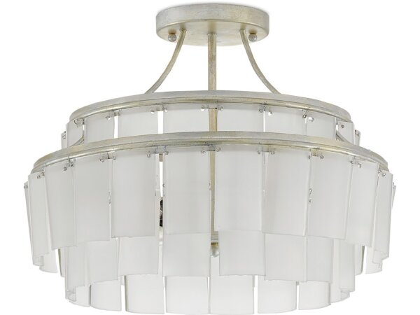 Vintner White Semi-Flush Mount - Image 4