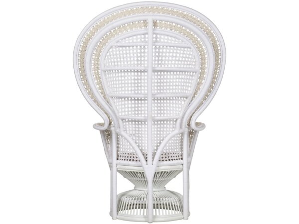 Emanuelle White Armchair, Linho Sand - Image 5