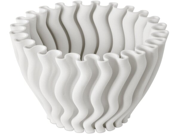 Ripple White Vase - Image 4