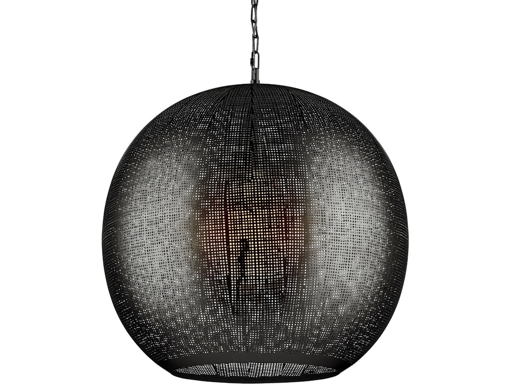 Buckram Black Orb Pendant