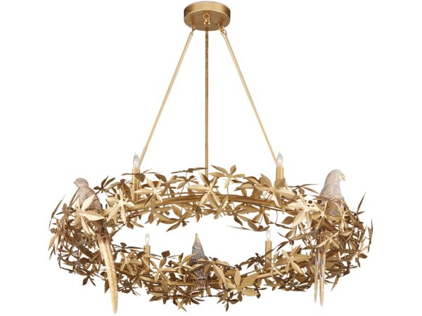 Aviary Gold Ring Chandelier - Image 3