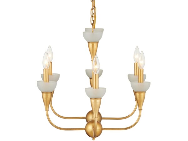Aurelia Frost Rectangular Chandelier - Image 3