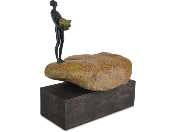 Man on Rock Small Bronze - Image 4