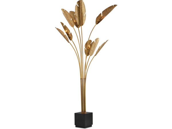 Tropical Grande Brass Floor Lamp - Image 3