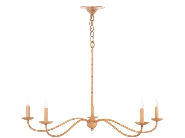 Saxon Small Tan Chandelier - Image 5