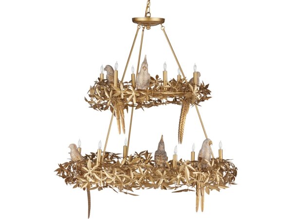 Aviary Gold Two-Tier Chandelier - Image 5