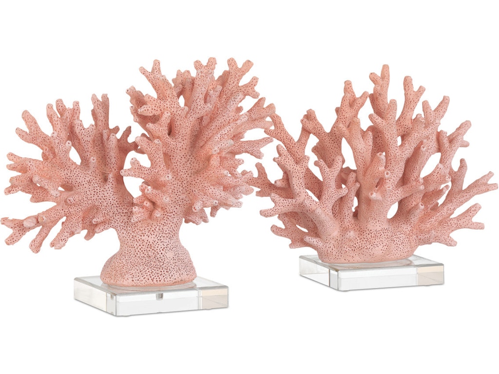 Fire Coral Set of 2