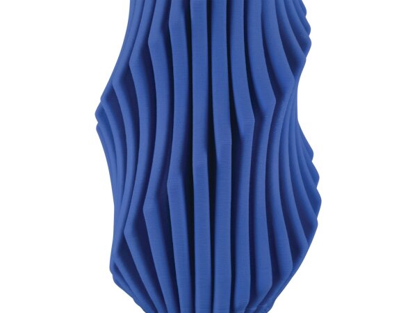 Blue Pleat Medium Vase - Image 3