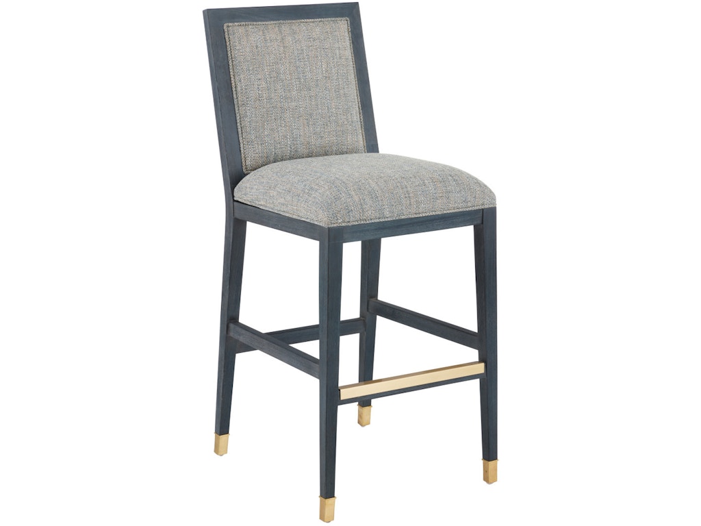 Santos Vintage Navy Bar Stool, Barrett Dusk