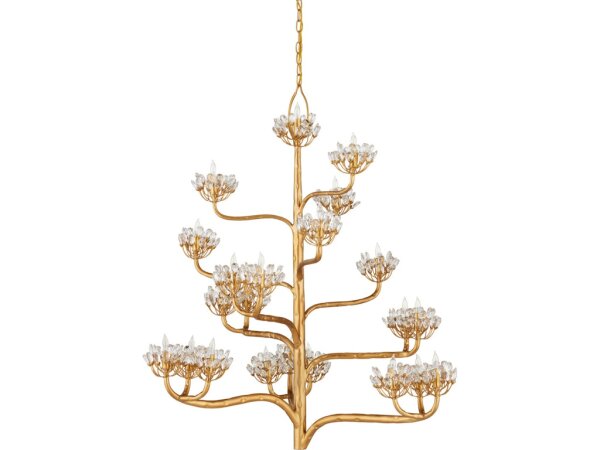 Agave Americana Gold Chandelier - Image 5