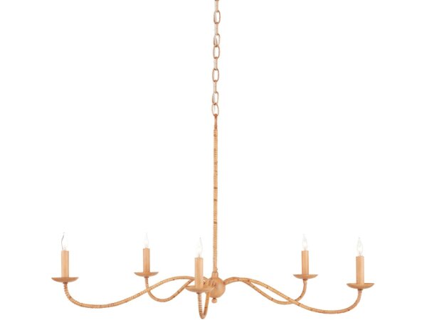 Saxon Small Tan Chandelier - Image 4