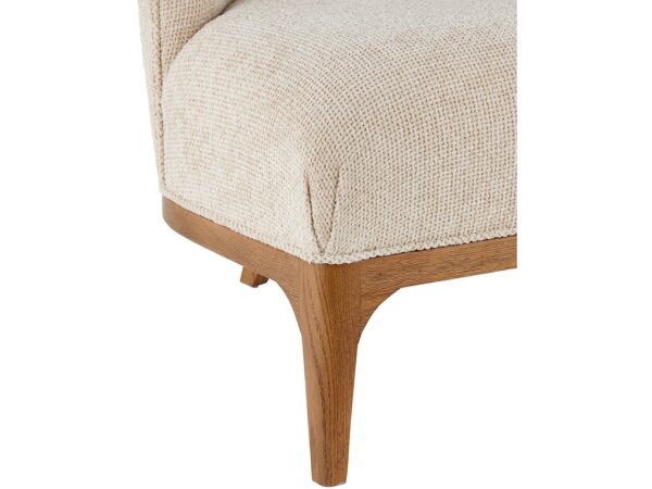 Inga Settee, Crhom Nona Oatmeal - Image 3