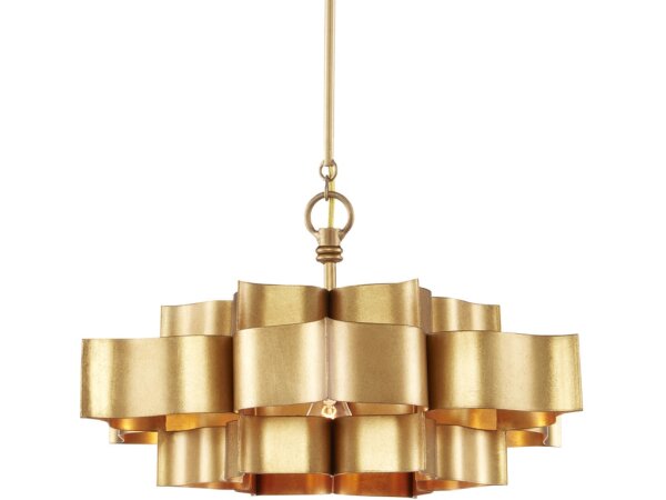 Grand Lotus Small Gold Chandelier - Image 5