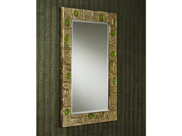 Beau Monde Gold and Green Mirror - Image 4