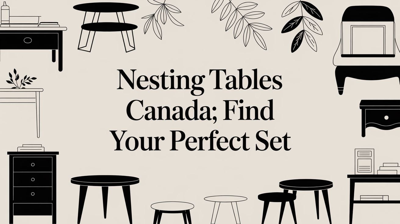 nesting tables canada furniture illustrations