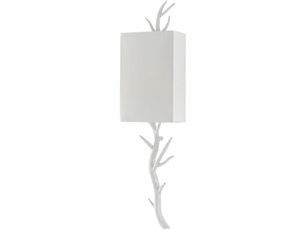 Baneberry White Wall Sconce, Right - Image 5